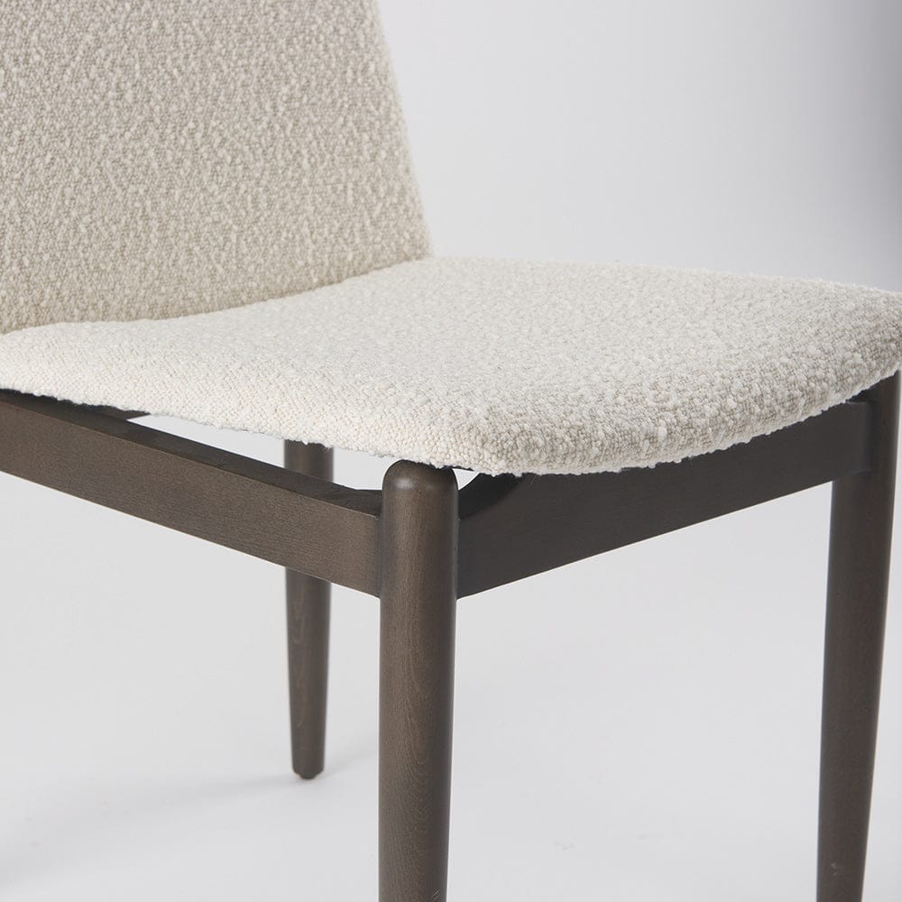 Mercana - Cavett Cream Boucle Upholstered Seat W/Dark Brown Wood Frame Dining Chair (Set of 2) - 69835 view 10