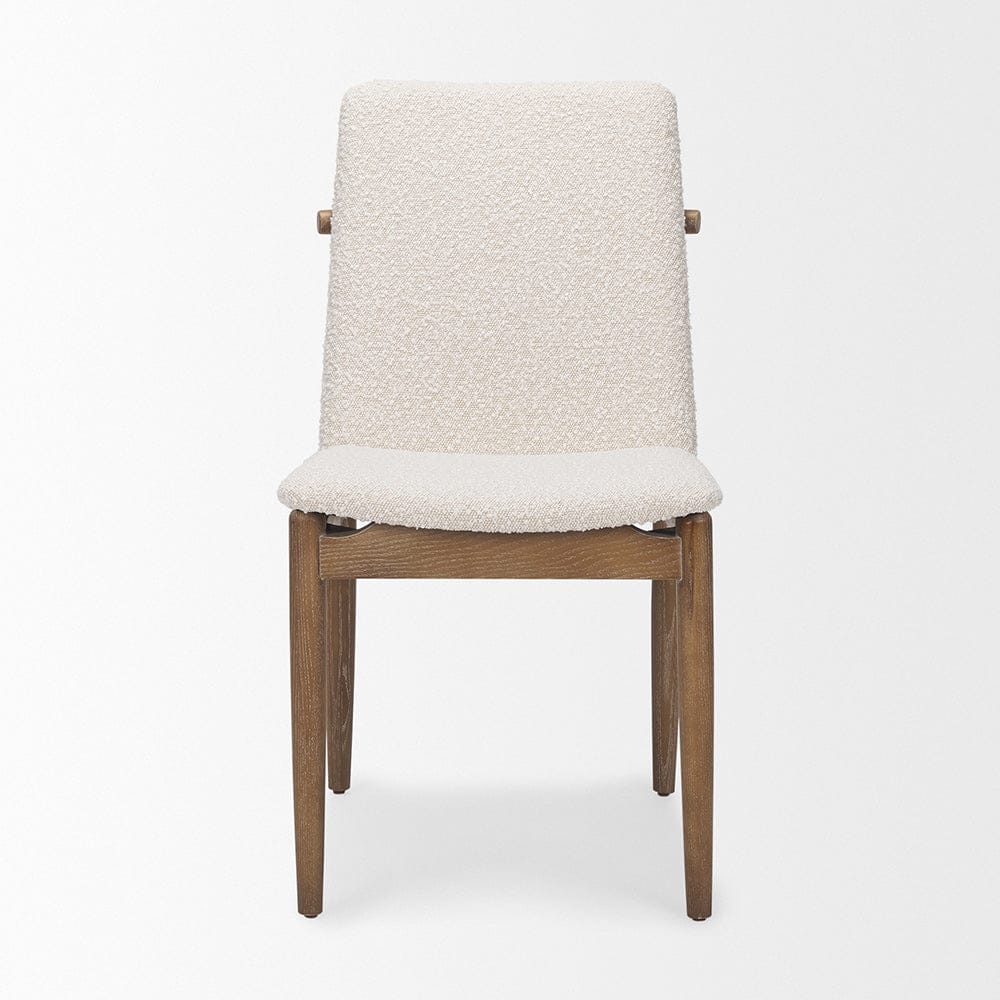 Mercana - Cavett Cream Boucle Upholstered Seat W/Light Brown Wood Frame Dining Chair (Set of 2) - 69834 view 2