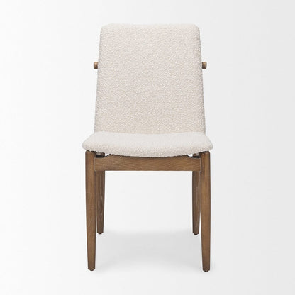 Mercana - Cavett Cream Boucle Upholstered Seat W/Light Brown Wood Frame Dining Chair (Set of 2) - 69834 view 2