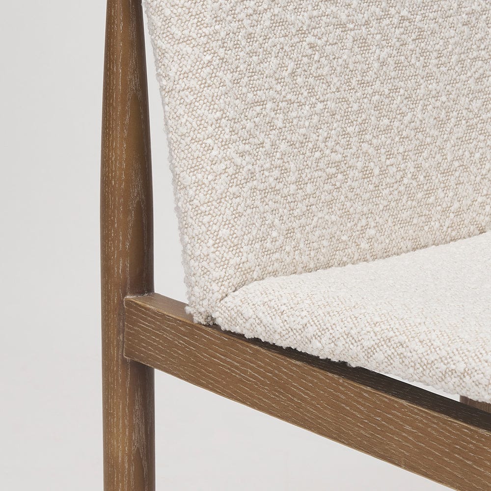 Mercana - Cavett Cream Boucle Upholstered Seat W/Light Brown Wood Frame Dining Chair (Set of 2) - 69834 view 9