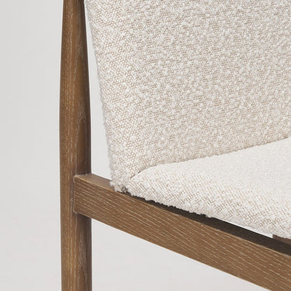 Mercana - Cavett Cream Boucle Upholstered Seat W/Light Brown Wood Frame Dining Chair (Set of 2) - 69834 view 9