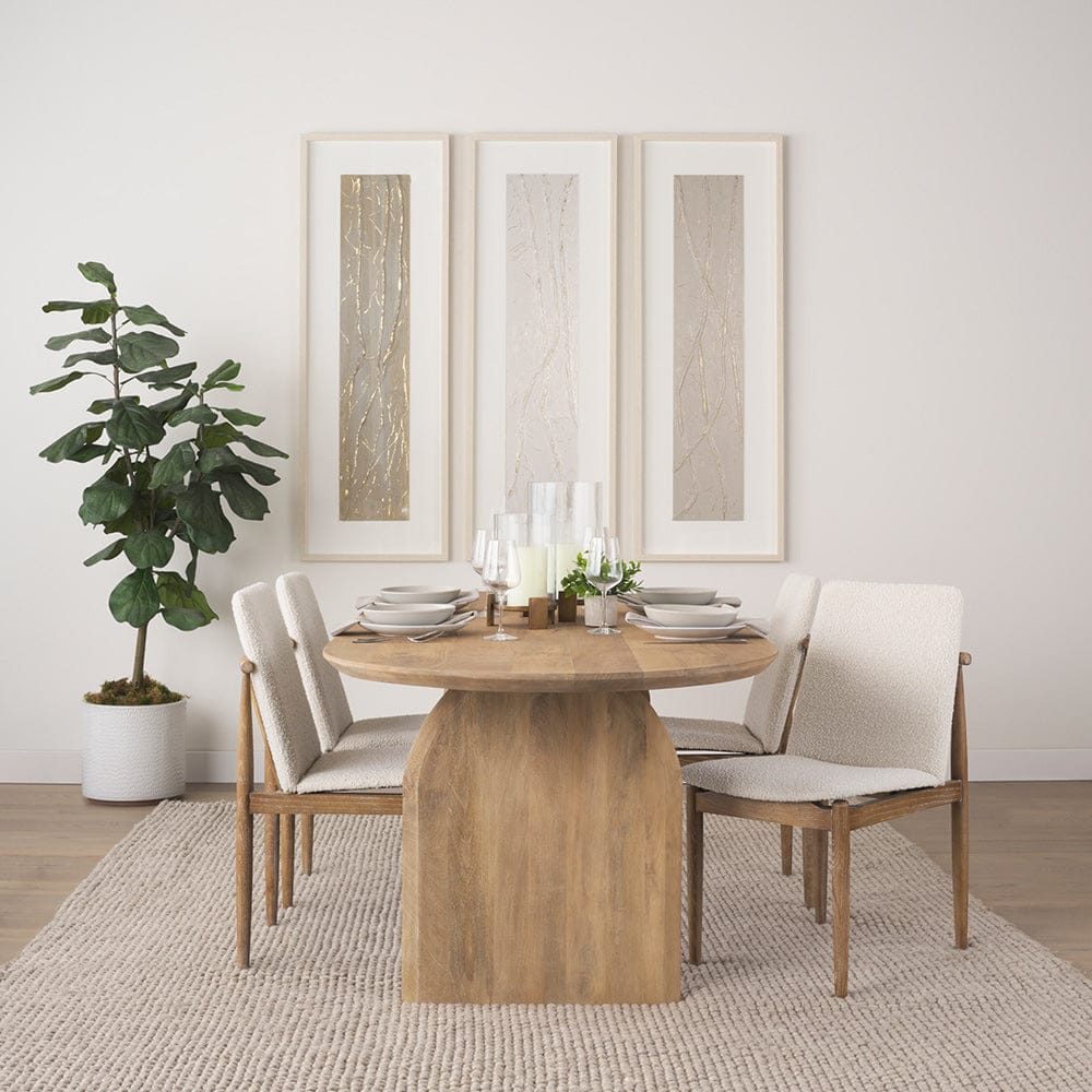 Mercana - Cavett Cream Boucle Upholstered Seat W/Light Brown Wood Frame Dining Chair (Set of 2) - 69834 view 14