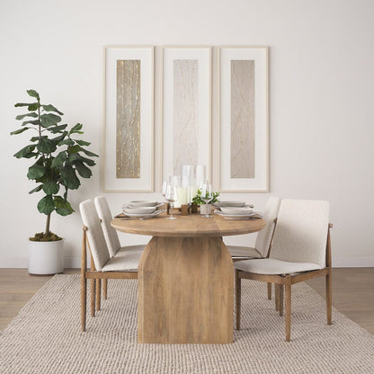 Mercana - Cavett Cream Boucle Upholstered Seat W/Light Brown Wood Frame Dining Chair (Set of 2) - 69834 view 14