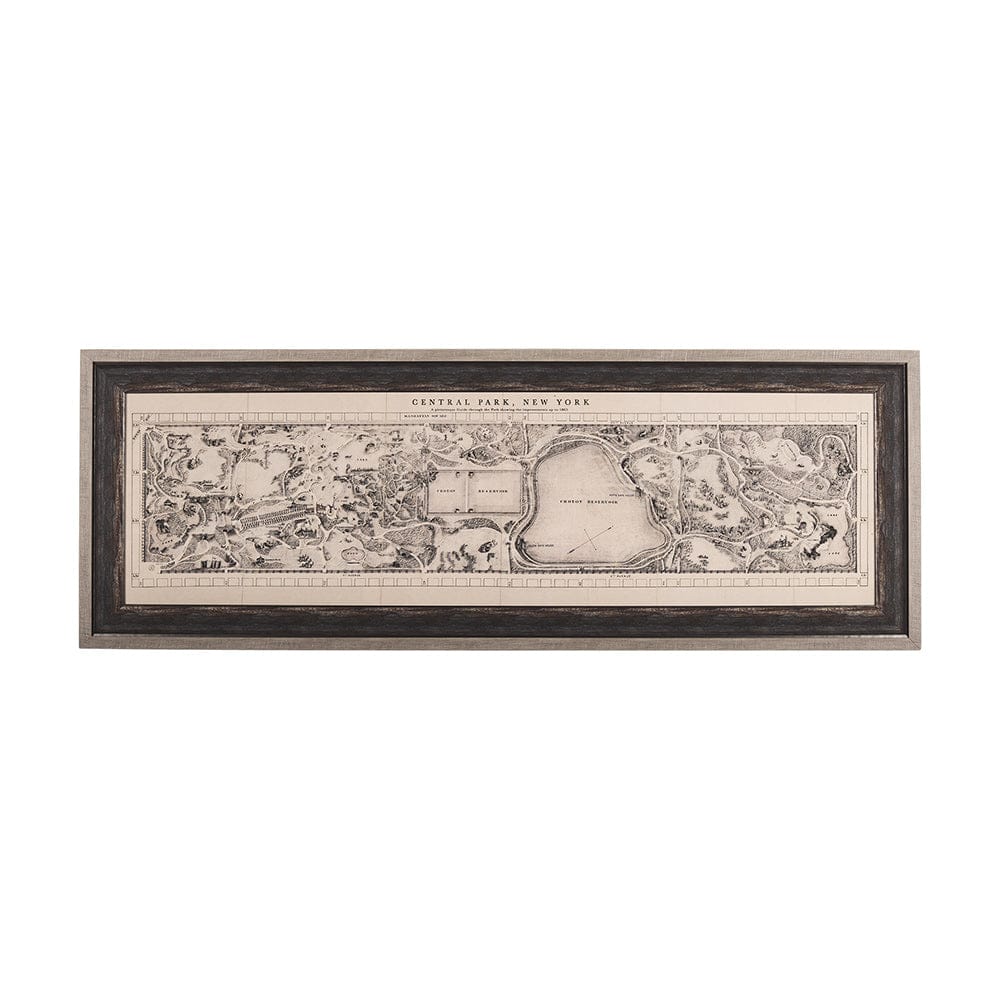 Mercana - Central Park, New York by Mercana Studio a Hand Embellished Textured Framed Art Print - 14772 view 1
