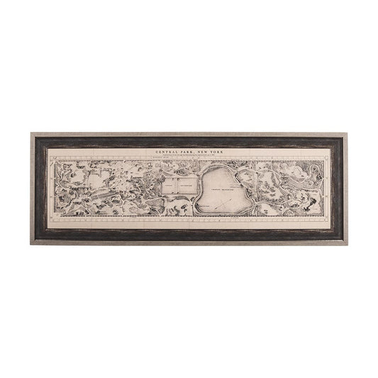Mercana - Central Park, New York by Mercana Studio a Hand Embellished Textured Framed Art Print - 14772 view 1
