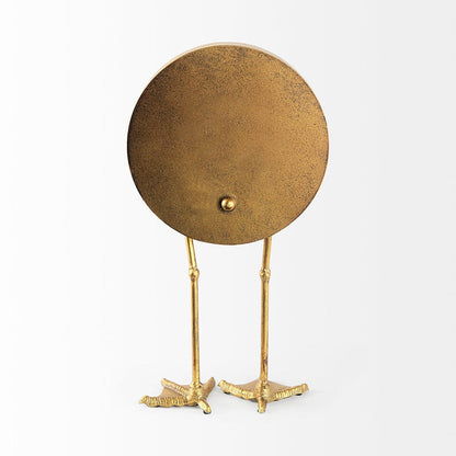 Mercana - Chadwick Antiqued Brass Duck Leg Table Clock - 63115 view 4