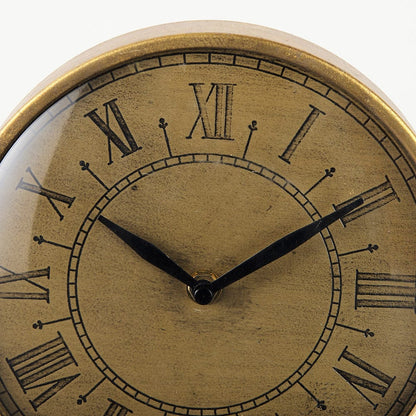 Mercana - Chadwick Antiqued Brass Duck Leg Table Clock - 63115 view 5