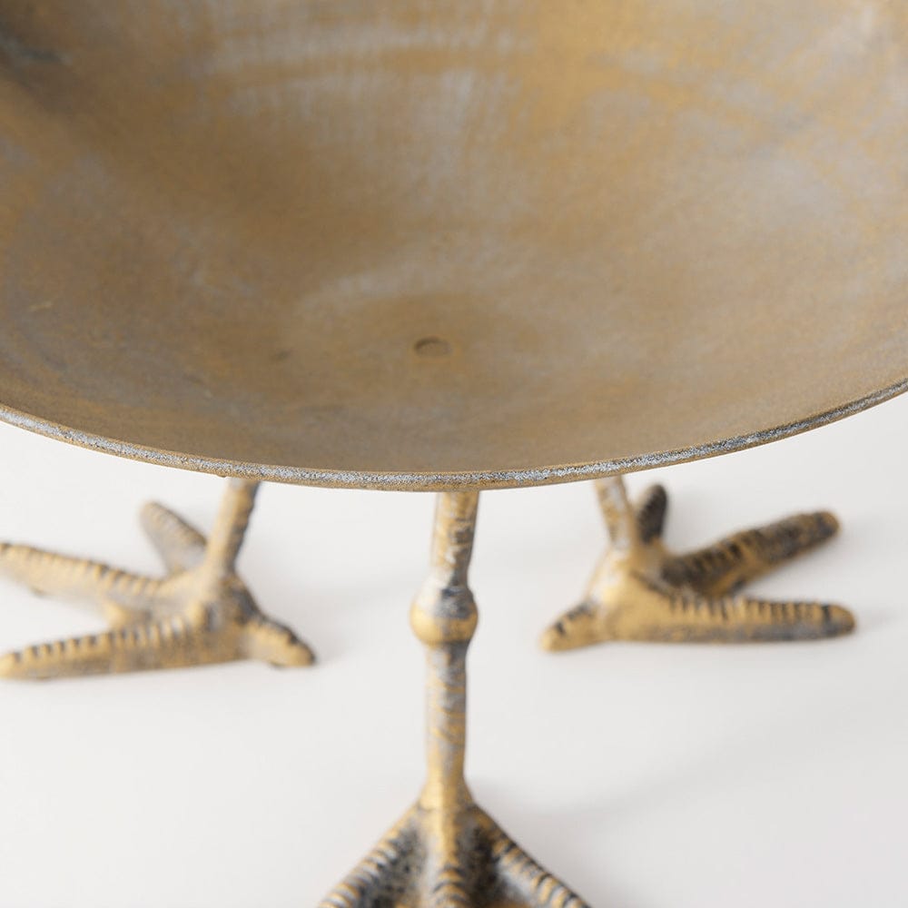 Mercana - Chadwick II 13L x 13W Gold Metal Webbed Feet Bowl - 67219 view 6