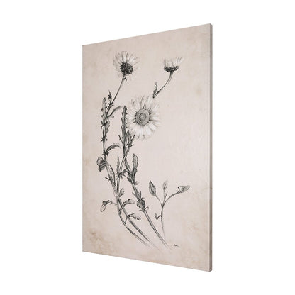 Mercana - Chamomile Drawing I by Mercana Studio a Hand Embellished Textured Canvas - 102451-L view 2