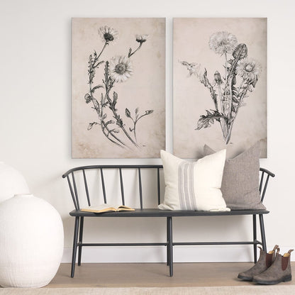 Mercana - Chamomile Drawing I by Mercana Studio a Hand Embellished Textured Canvas - 102451-S view 8