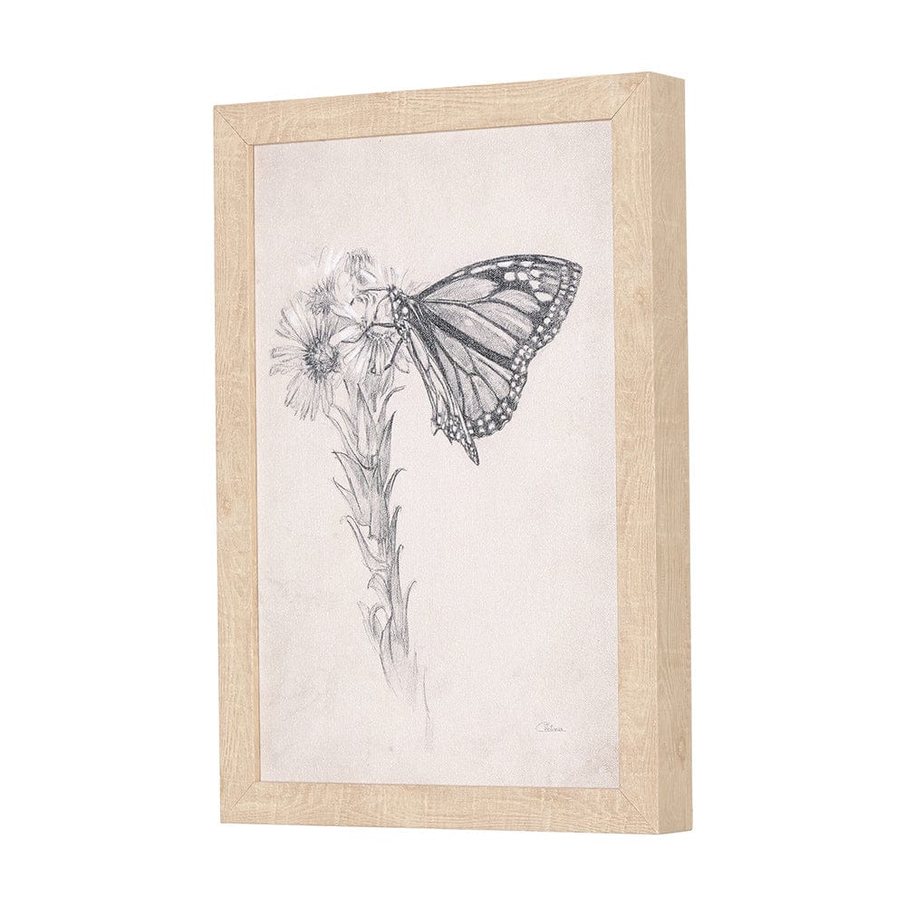 Mercana - Chamomile Drawing I by Mercana Studio a Hand Embellished Textured Framed Art Print - 14784 view 5