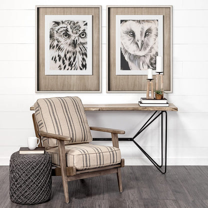 Mercana - Charcoal Owl I by Jennifer Paxton Parker a Framed Art Print Matted under Glass - 12653 view 5
