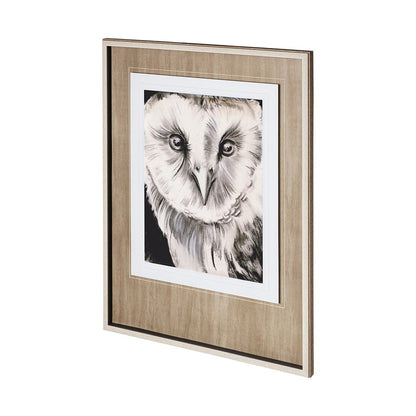 Mercana - Charcoal Owl II by Jennifer Paxton Parker a Framed Art Print Matted under Glass - 12654 view 4