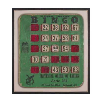 Mercana - Chasing Numbers I Bingo Card by Mercana Studio a Hand Embellished Textured Framed Canvas - 102661-FL view 1