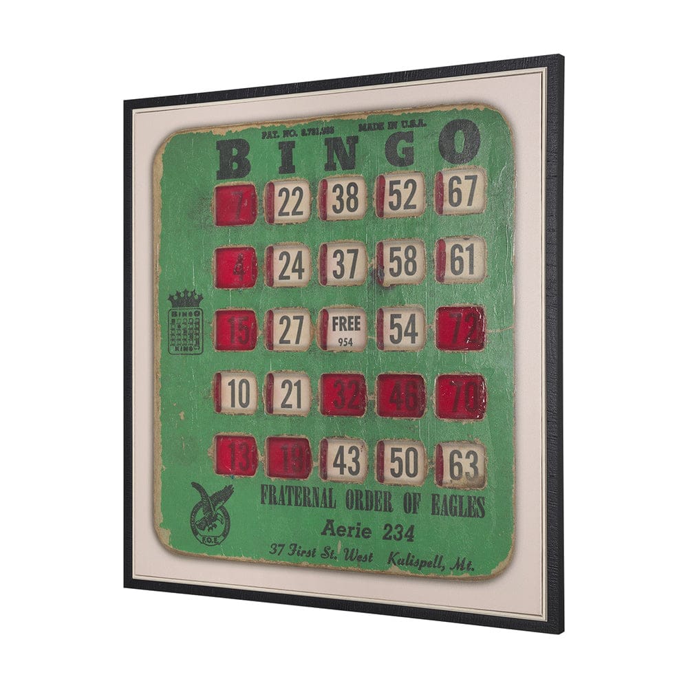 Mercana - Chasing Numbers I Bingo Card by Mercana Studio a Hand Embellished Textured Framed Canvas - 102661-FL view 2