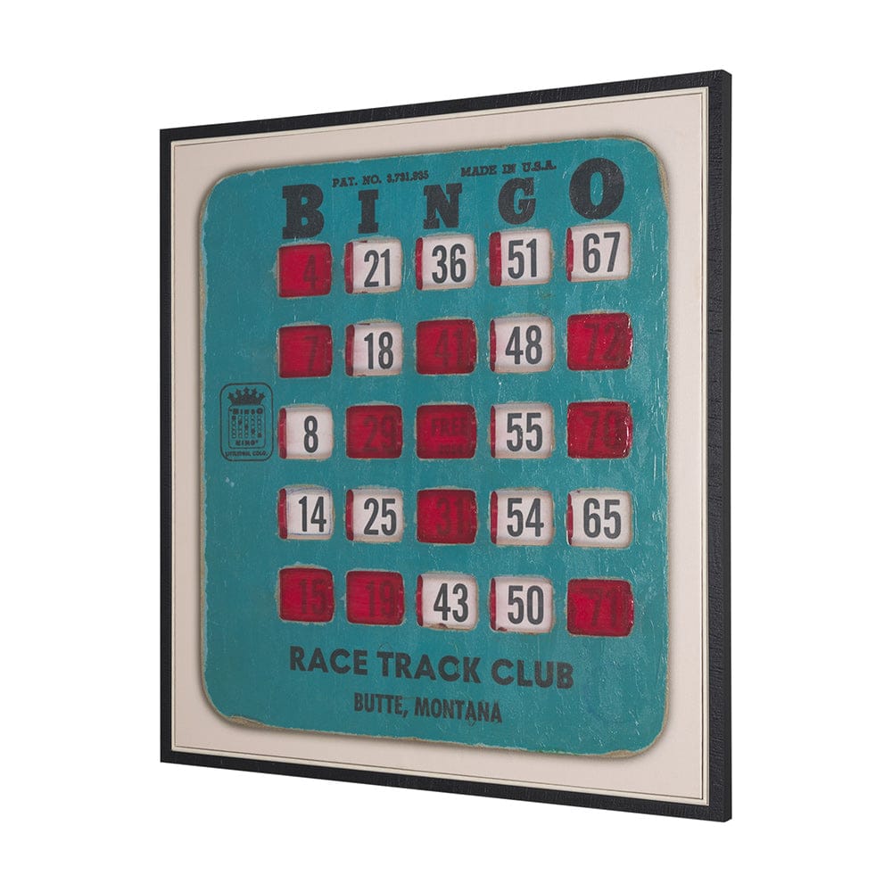 Mercana - Chasing Numbers II Bingo Card by Mercana Studio a Hand Embellished Textured Framed Canvas - 102662-FL view 2