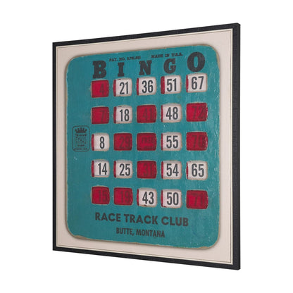 Mercana - Chasing Numbers II Bingo Card by Mercana Studio a Hand Embellished Textured Framed Canvas - 102662-FL view 2
