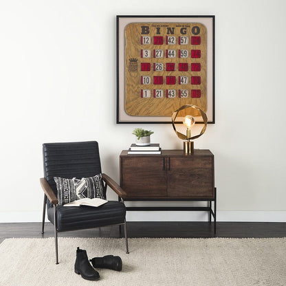 Mercana - Chasing Numbers III Bingo Card by Mercana Studio a Hand Embellished Textured Framed Canvas - 102663-FL view 8