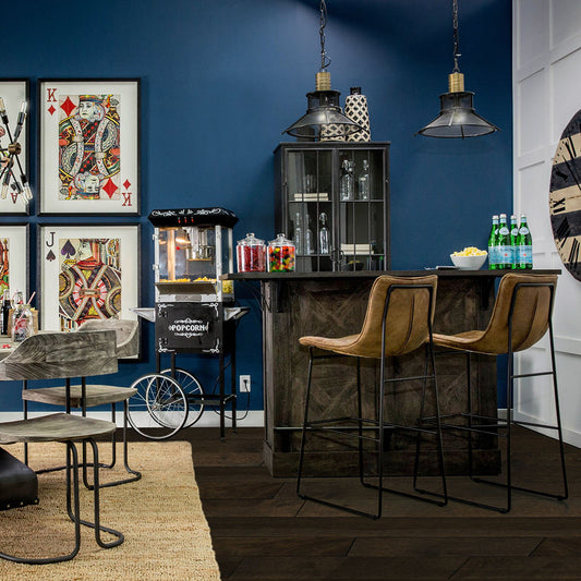 Mercana - Cheers Dark Brown Solid Wood Wine Bottle Storage Kitchen Island - 67553-AB view 2