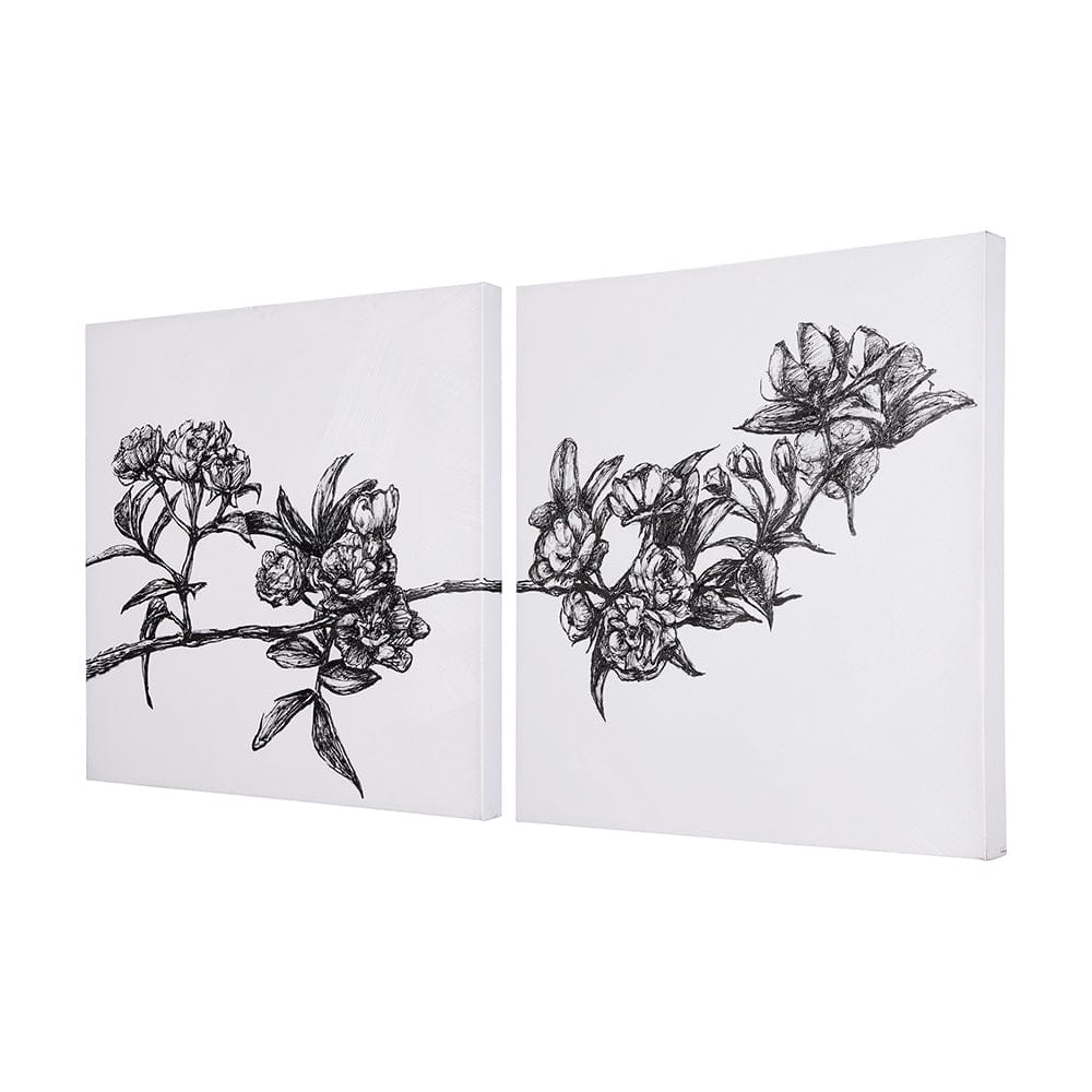 Mercana - Cherry Blossom I by Mercana Studio a Hand Embellished Textured Canvas - 102337-L view 2