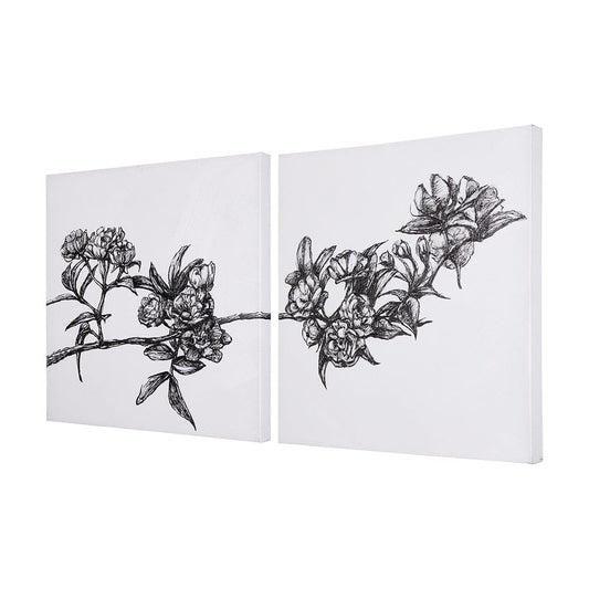 Mercana - Cherry Blossom I by Mercana Studio a Hand Embellished Textured Canvas - 102337-L view 2