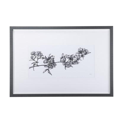Mercana - Cherry Blossom I by Mercana Studio a Hand Embellished Textured Framed Art Print Matted under Glass - 14438 view 1