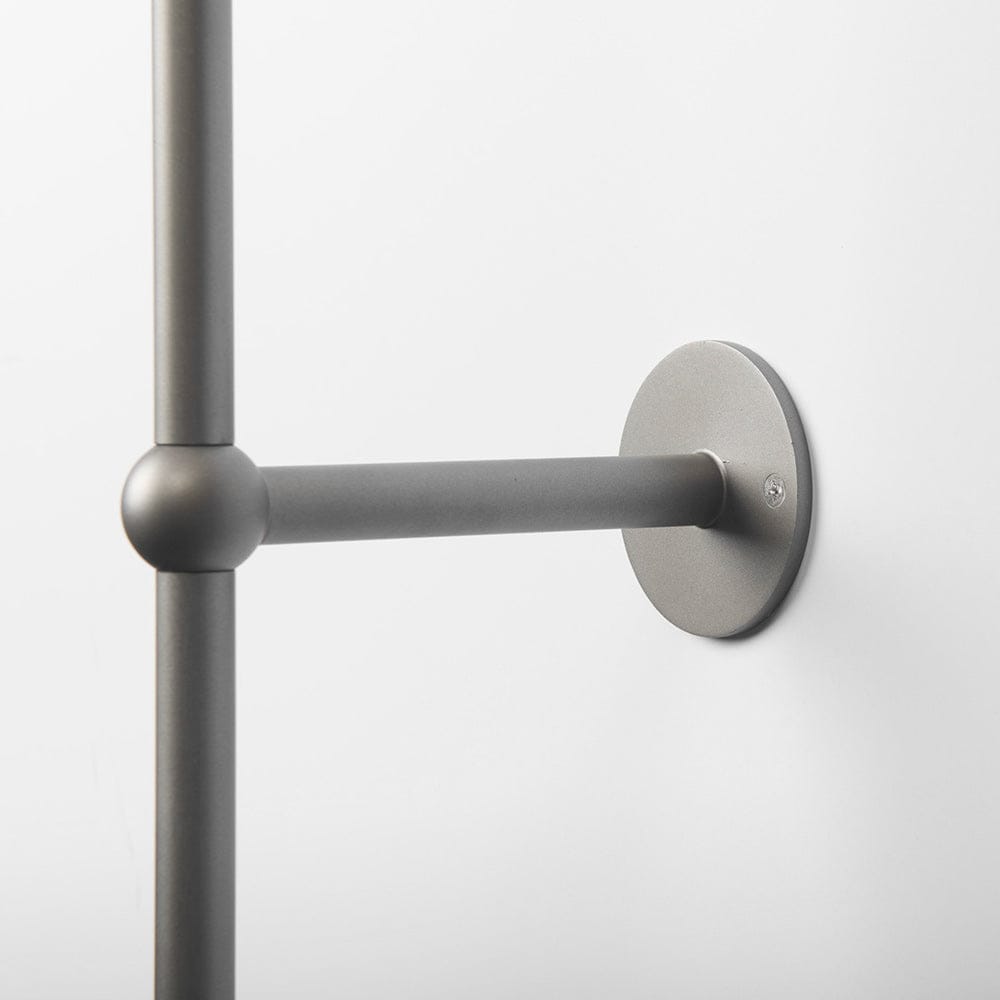 Mercana - Chester 10 x 47 Gray Metal and Beige Fabric Shade Wall Sconce - 68969 view 6