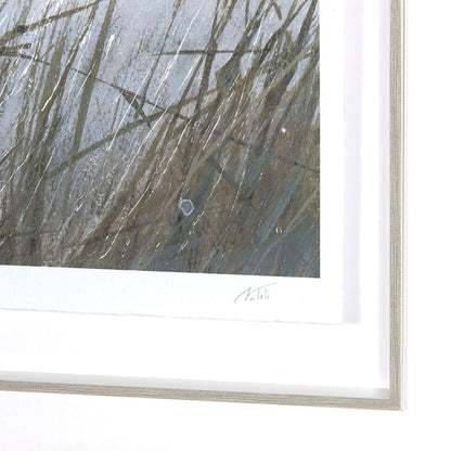 Mercana - Chilly Breeze I by Natali a Hand Embelished Textured Framed Art Print Matted under Glass - 14909 view 6