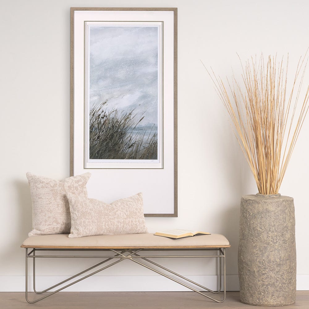 Mercana - Chilly Breeze I by Natali a Hand Embelished Textured Framed Art Print Matted under Glass - 14909 view 8