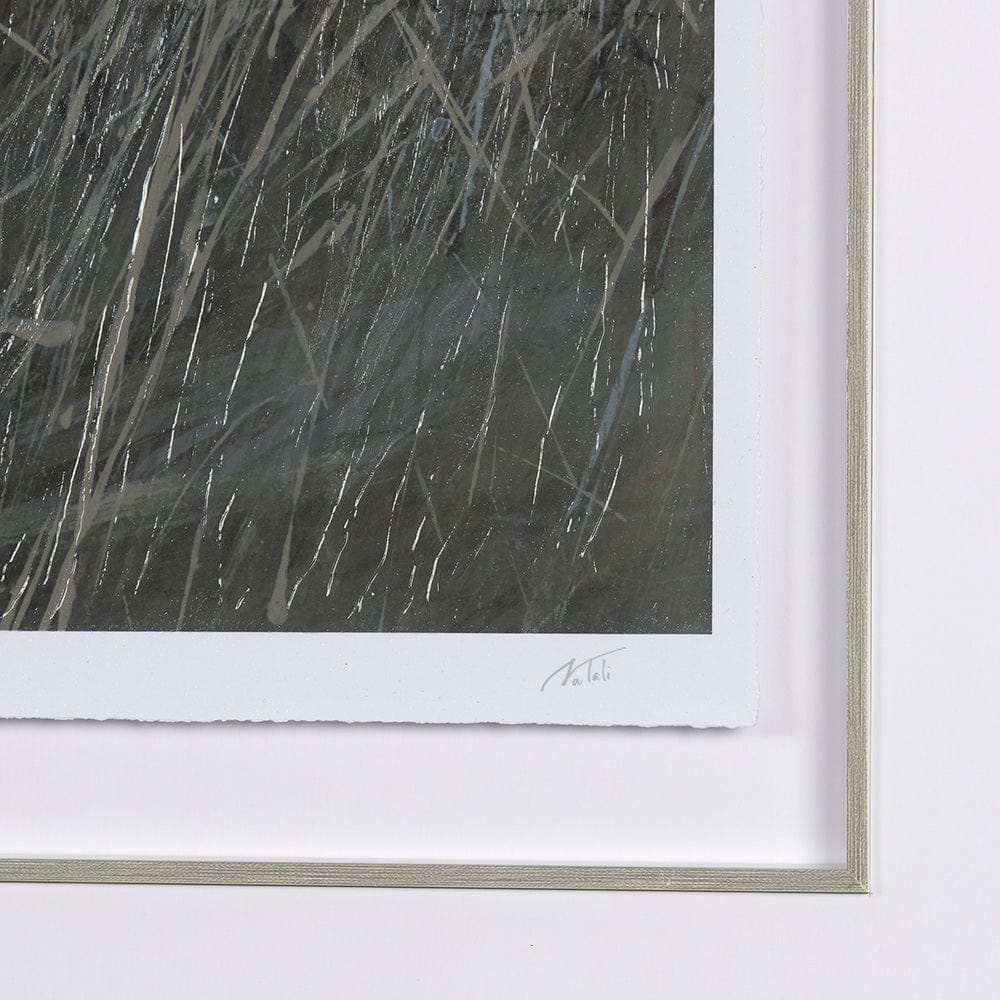 Mercana - Chilly Breeze II by Natali a Hand Embelished Textured Framed Art Print Matted under Glass - 14910 view 6