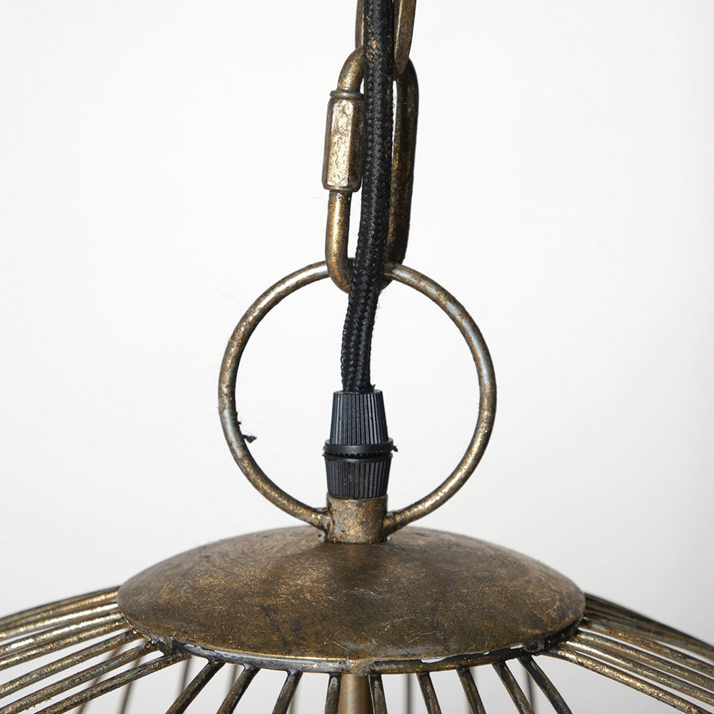 Mercana - Chiron II 36L x 36W x 38H Gold Metal Globe Six Bulb Chandelier - 68430 view 5