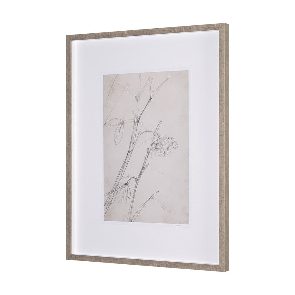 Mercana - Chokecherry 1 by Mercana Studio a Hand Embellished Framed Art Print Matted under Glass - 15559 view 2