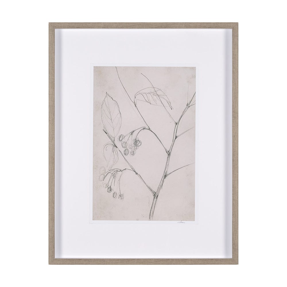 Mercana - Chokecherry 2 by Mercana Studio a Hand Embellished Framed Art Print Matted under Glass - 15560 view 1