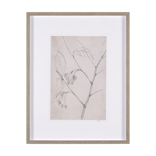 Mercana - Chokecherry 2 by Mercana Studio a Hand Embellished Framed Art Print Matted under Glass - 15560 view 1