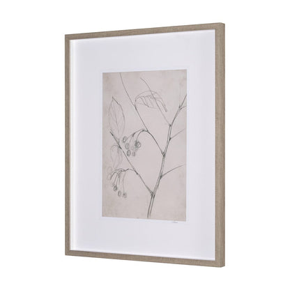 Mercana - Chokecherry 2 by Mercana Studio a Hand Embellished Framed Art Print Matted under Glass - 15560 view 2