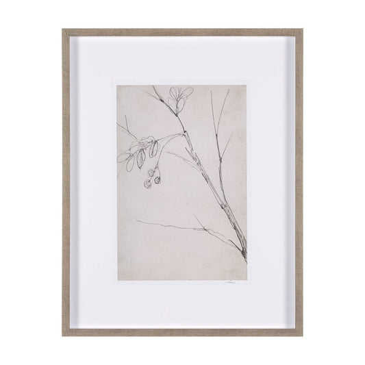 Mercana - Chokecherry 3 by Mercana Studio a Hand Embellished Framed Art Print Matted under Glass - 15561 view 1