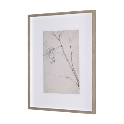 Mercana - Chokecherry 3 by Mercana Studio a Hand Embellished Framed Art Print Matted under Glass - 15561 view 2