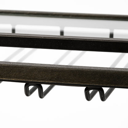 Mercana - Chriselle Black Metal And Glass Two Tier Bar Cart - 69086_CLOSEOUT view 10