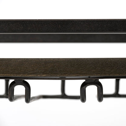 Mercana - Chriselle Black Metal And Glass Two Tier Bar Cart - 69086_CLOSEOUT view 11