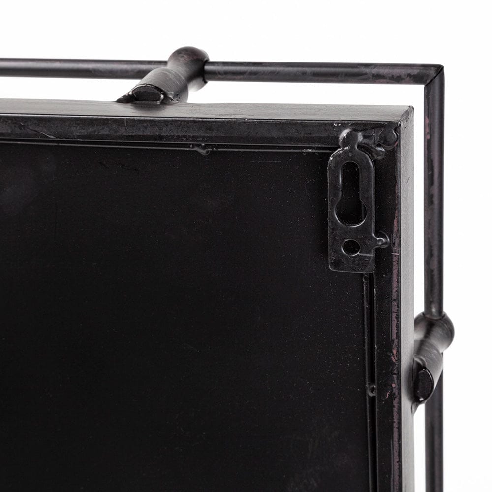 Mercana - Christa 22L x 22W Black Metal Mirrored Base Square Tray - 57238 view 10