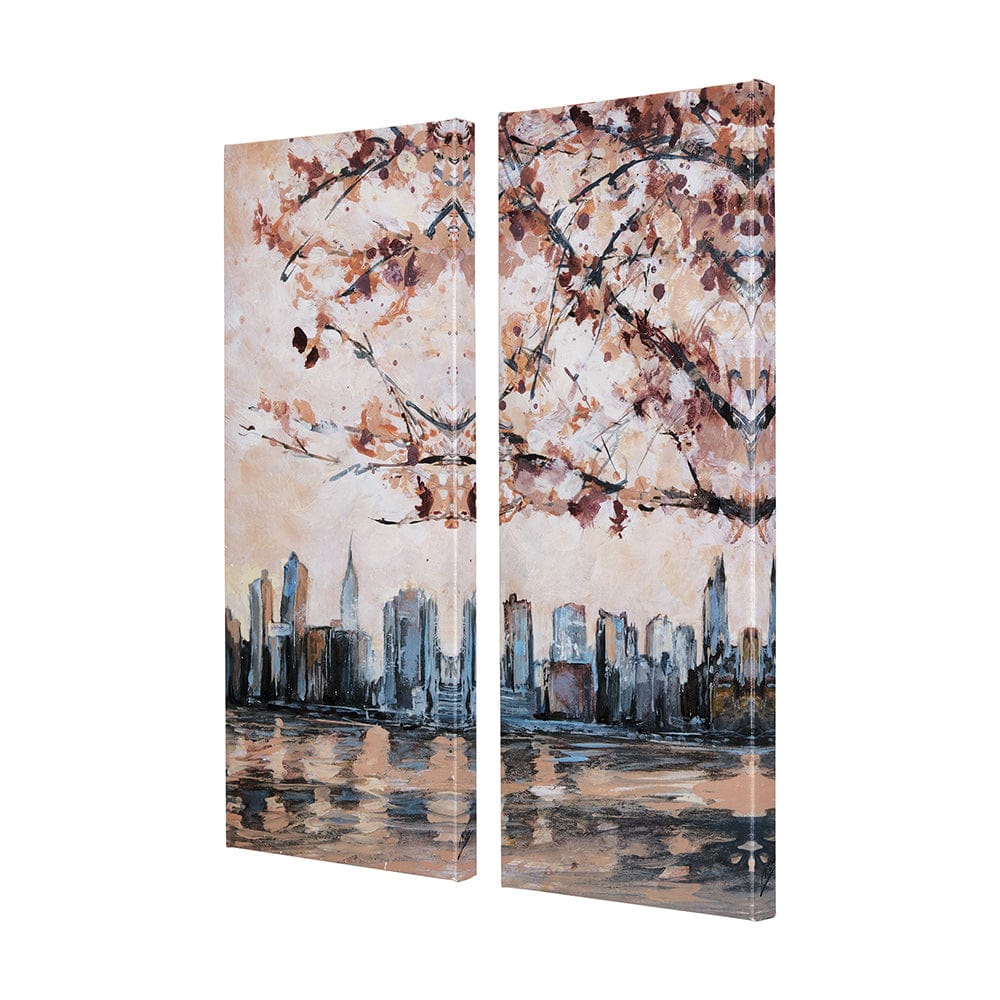 Mercana - City sunsetR by Mercana Studio a Hand Embellished Textured Canvas - 102319-S view 2
