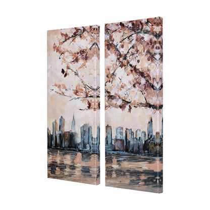Mercana - City sunsetR by Mercana Studio a Hand Embellished Textured Canvas - 102319-S view 2
