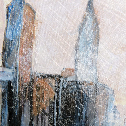 Mercana - City sunsetR by Mercana Studio a Hand Embellished Textured Canvas - 102319-S view 6