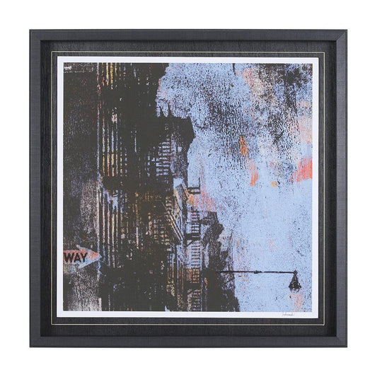 Mercana - City Vibe I by Mercana Studio a Hand Embellished Textured Framed Art Print Matted under Glass - 15373 view 1