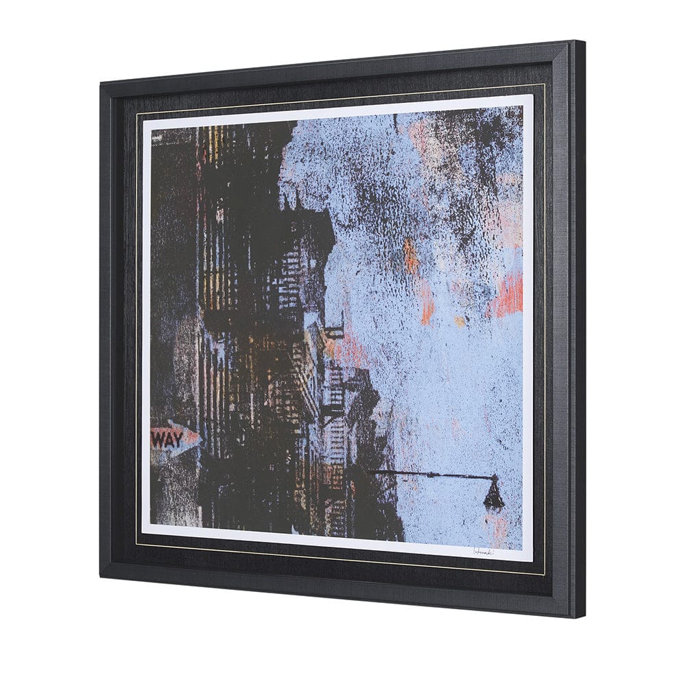 Mercana - City Vibe I by Mercana Studio a Hand Embellished Textured Framed Art Print Matted under Glass - 15373 view 2