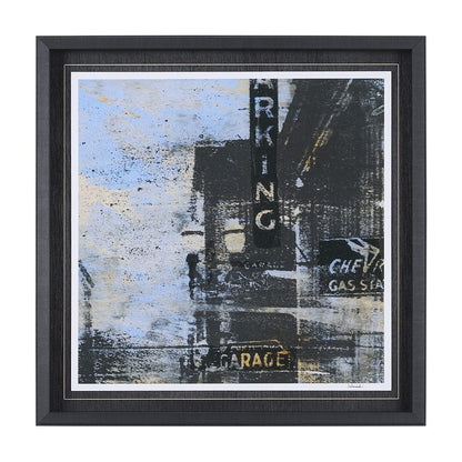Mercana - City Vibe II by Mercana Studio a Hand Embellished Textured Framed Art Print Matted under Glass - 15374 view 1