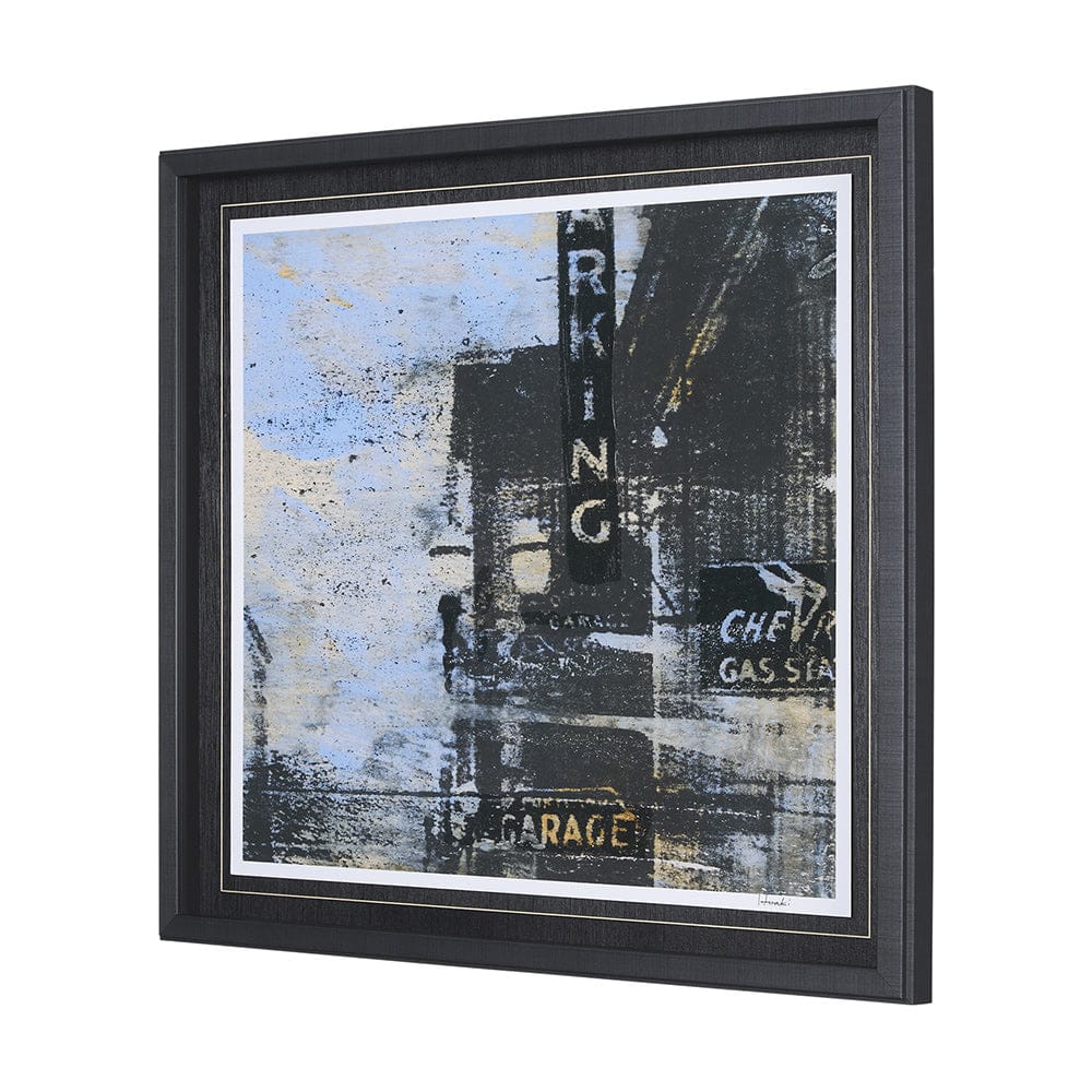 Mercana - City Vibe II by Mercana Studio a Hand Embellished Textured Framed Art Print Matted under Glass - 15374 view 2