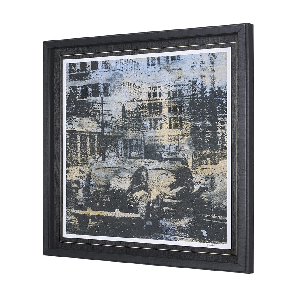 Mercana - City Vibe III by Mercana Studio a Hand Embellished Textured Framed Art Print Matted under Glass - 15375 view 2