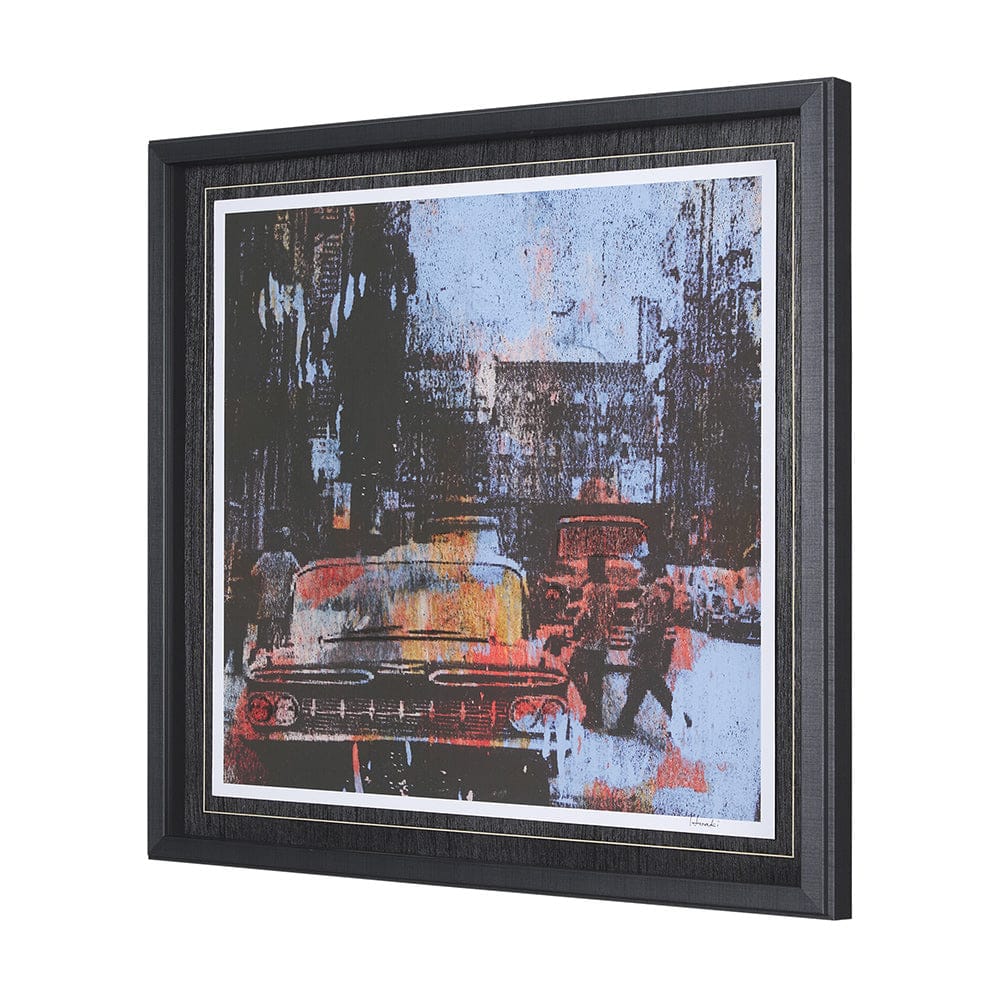 Mercana - City Vibe IV by Mercana Studio a Hand Embellished Textured Framed Art Print Matted under Glass - 15376 view 2