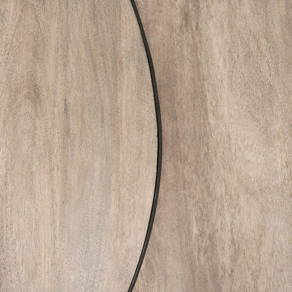 Mercana - Clapp Round Light Brown W/ White Wash Wood and Silver Metal Nesting Coffee Tables (Set of 2) - 70594 view 6